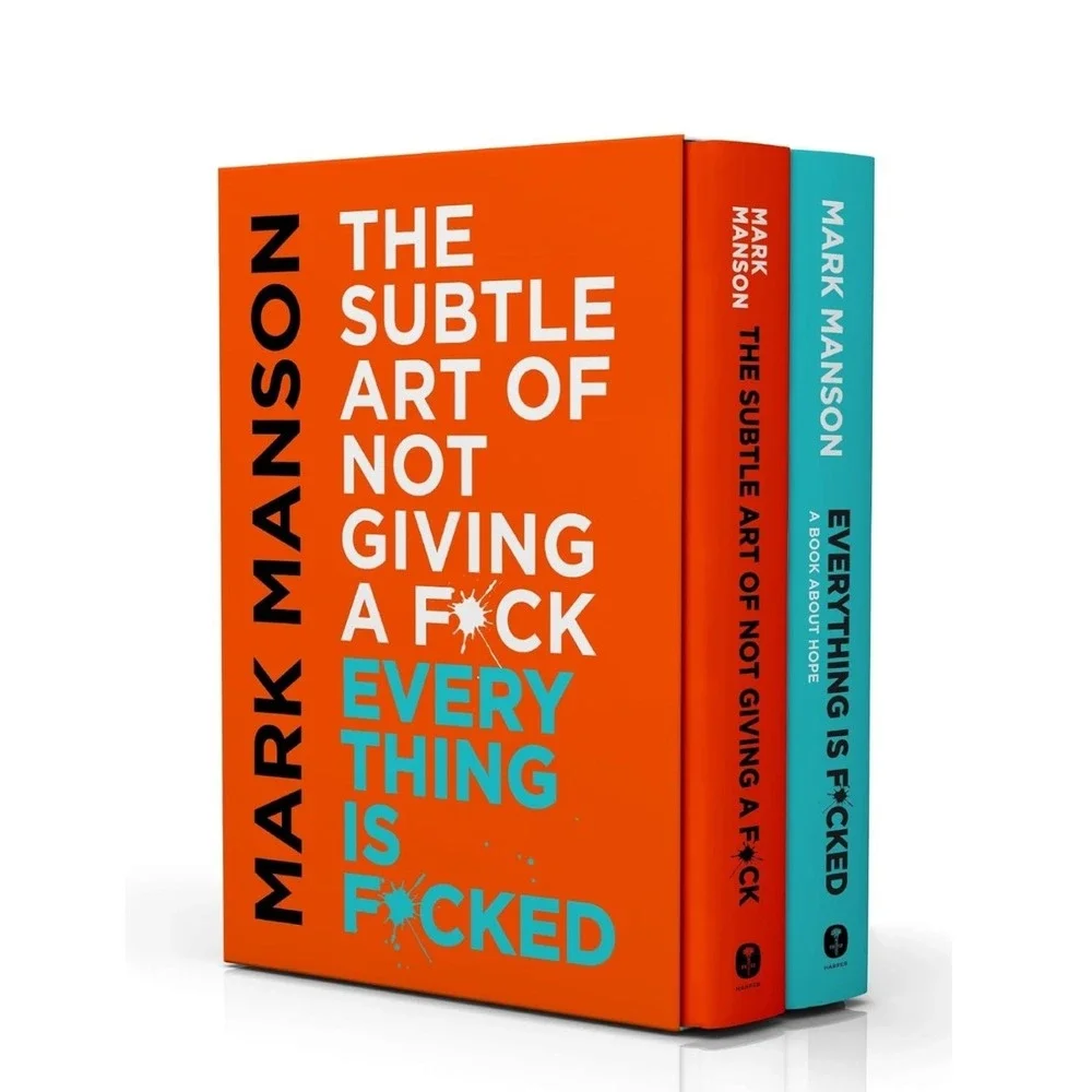 Mark Manson The Subtle Art of Not Giving a Fck Everything Is Fcked 2 Book Set.